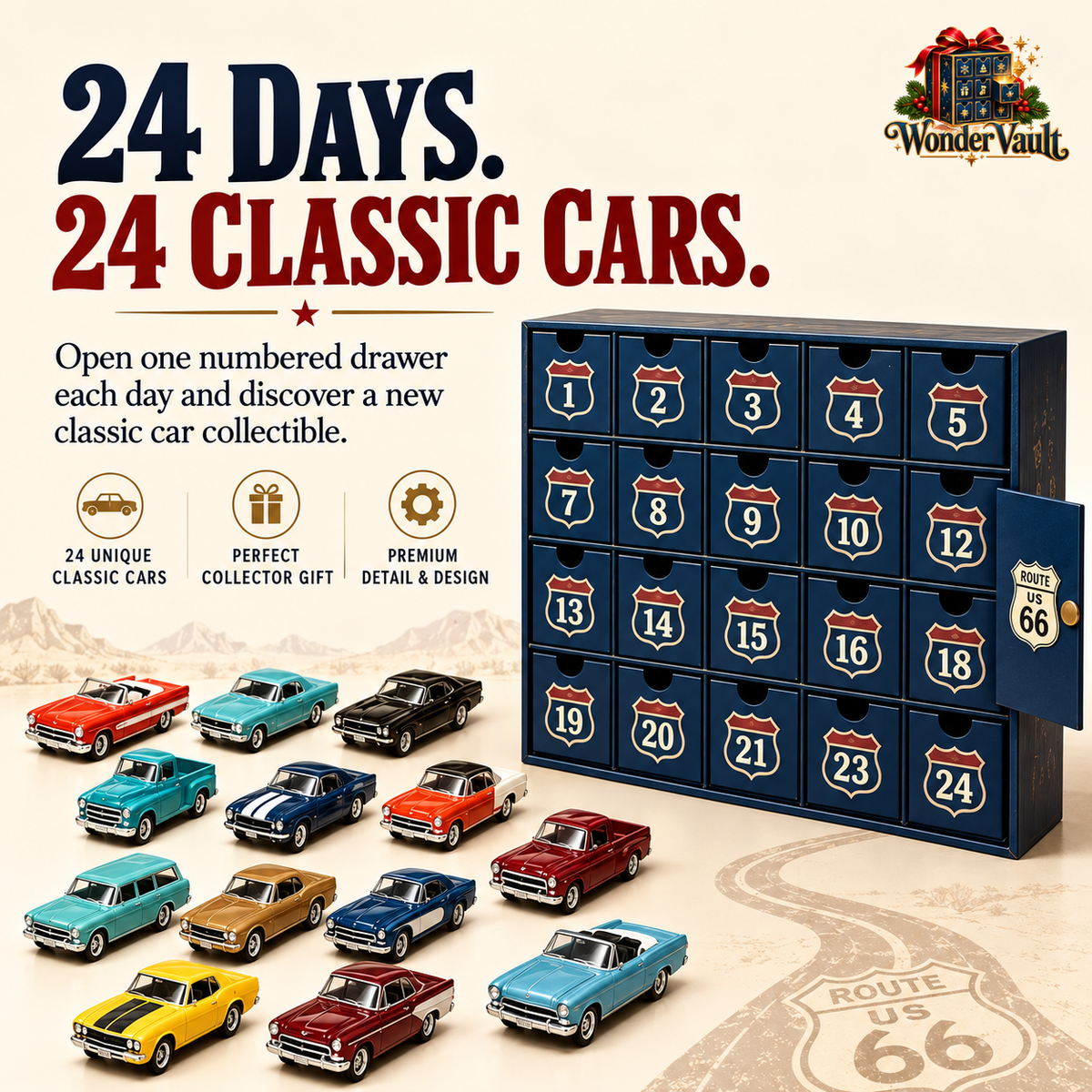 Classical American Cars - Advent Calendar