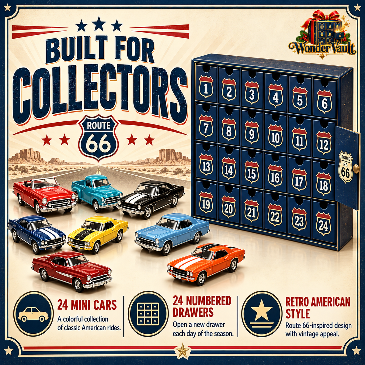 Classical American Cars - Advent Calendar